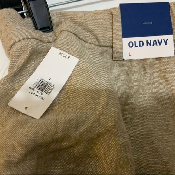 Old Navy high waisted  Linen-Blend Shorts -- 3.5-inch inseam L NEW - Picture 5 of 9
